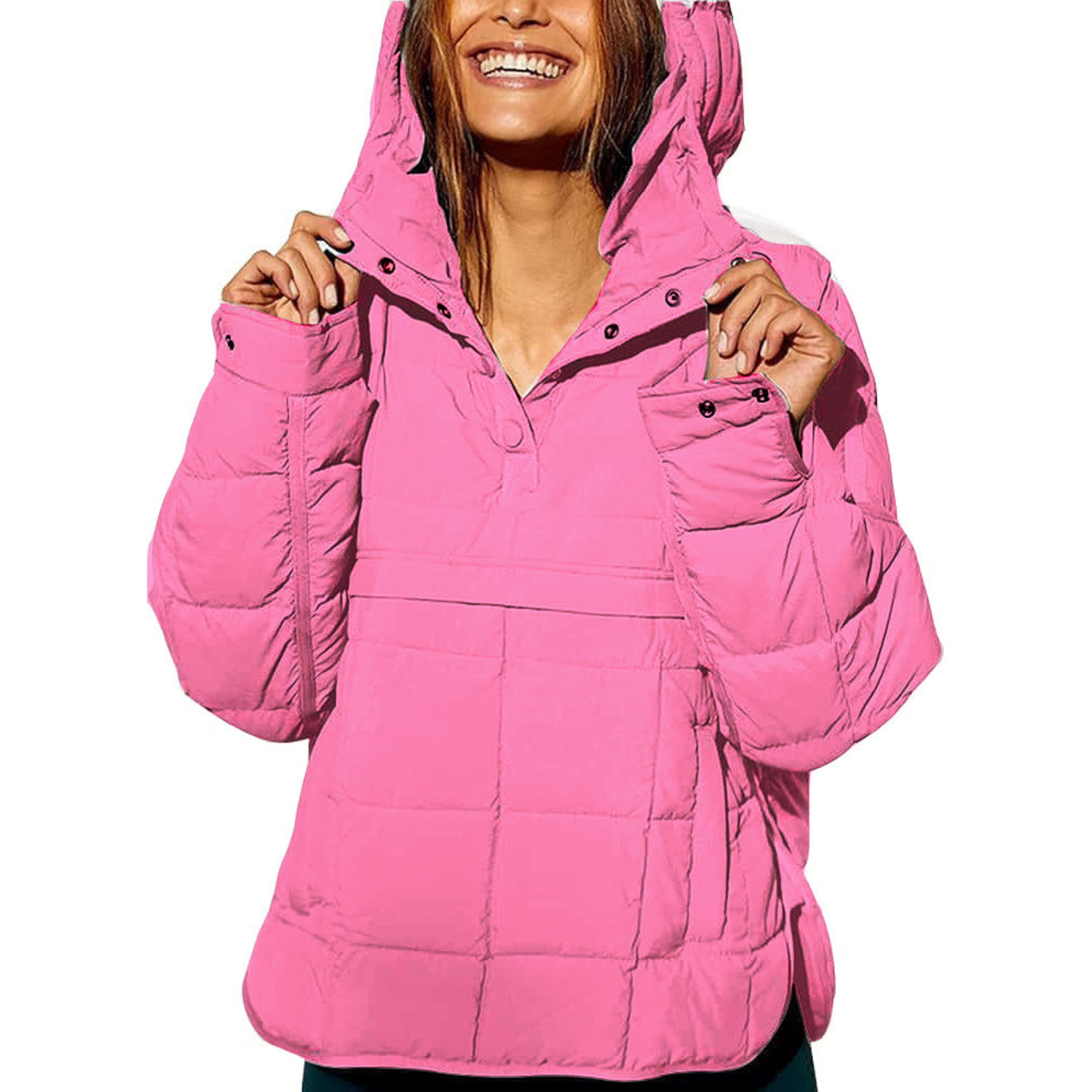 Melodie Women's Hooded Pullover Jacket – Style and Comfort Combined
