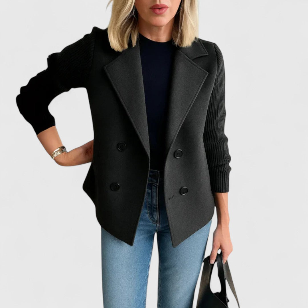 Eva – Chic and Comfortable Knit Blazer for Effortless Style