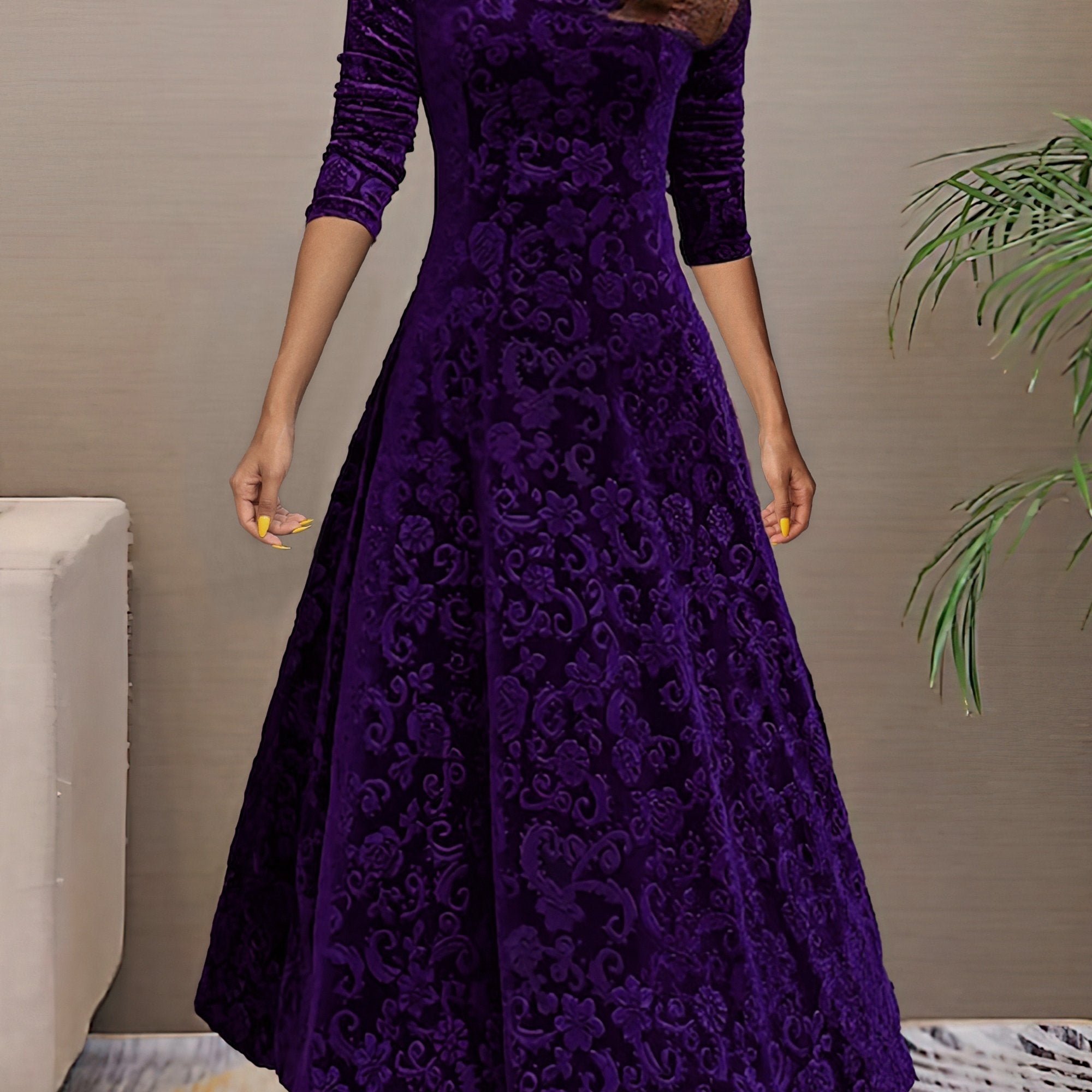 Denise Velvet Elegance Dress