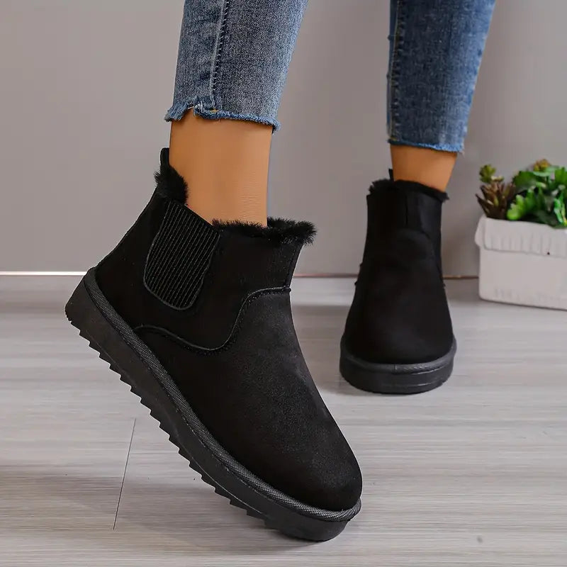 Women's Everyday Casual Slip-On Boots - Effortless Comfort & Easy Style