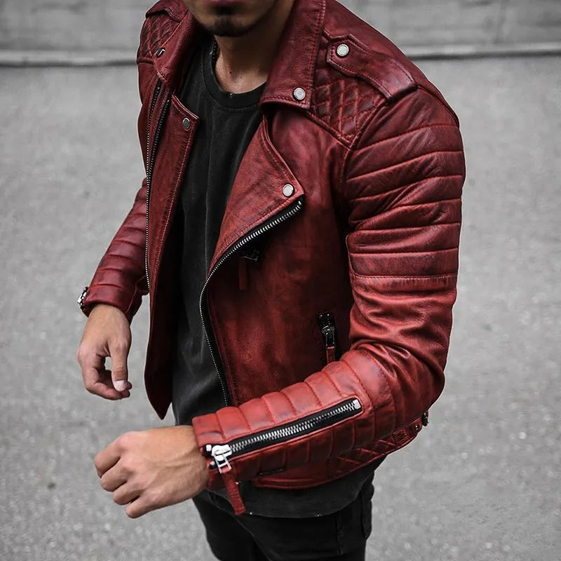 Isaiah - Men's Leather Jacket for Stylish Comfort