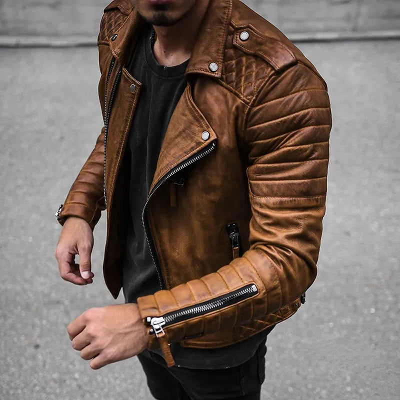 Isaiah - Men's Leather Jacket for Stylish Comfort