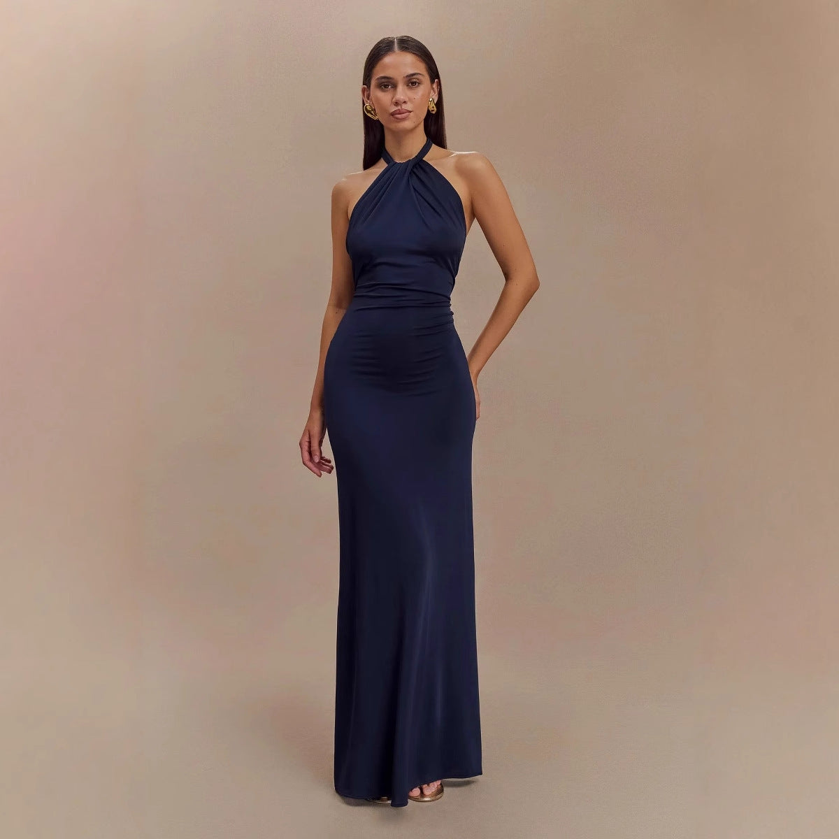 Adrianna | Elegant Maxi Halter Dress 4