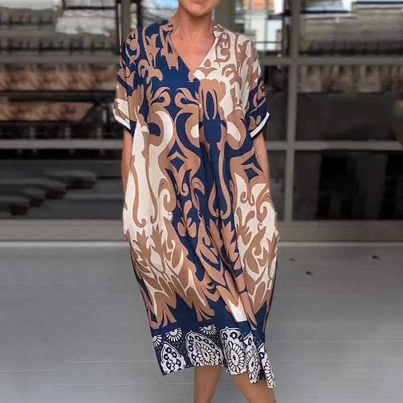 Alessia | Airy Midi Dress with V-Neck 3