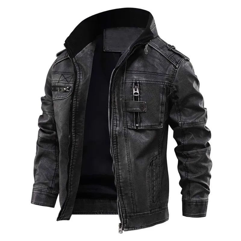William - Stylish Faux Leather Jacket for a Trendy Look