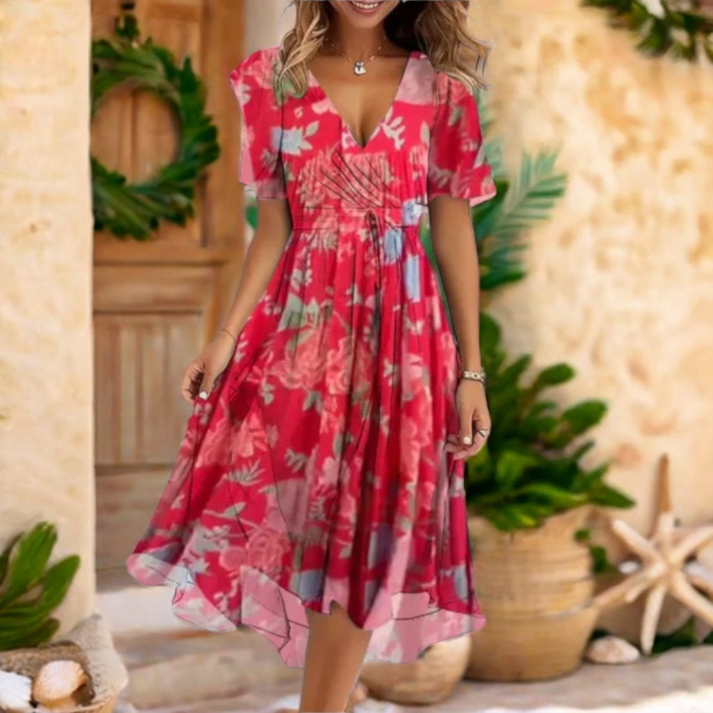 Casual V-Neck Dress – Effortless Everyday Chic