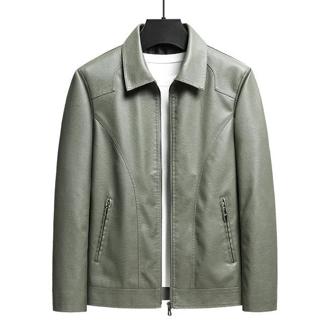 Motorcycle Leather Jacket - Rugged and Elegant Style