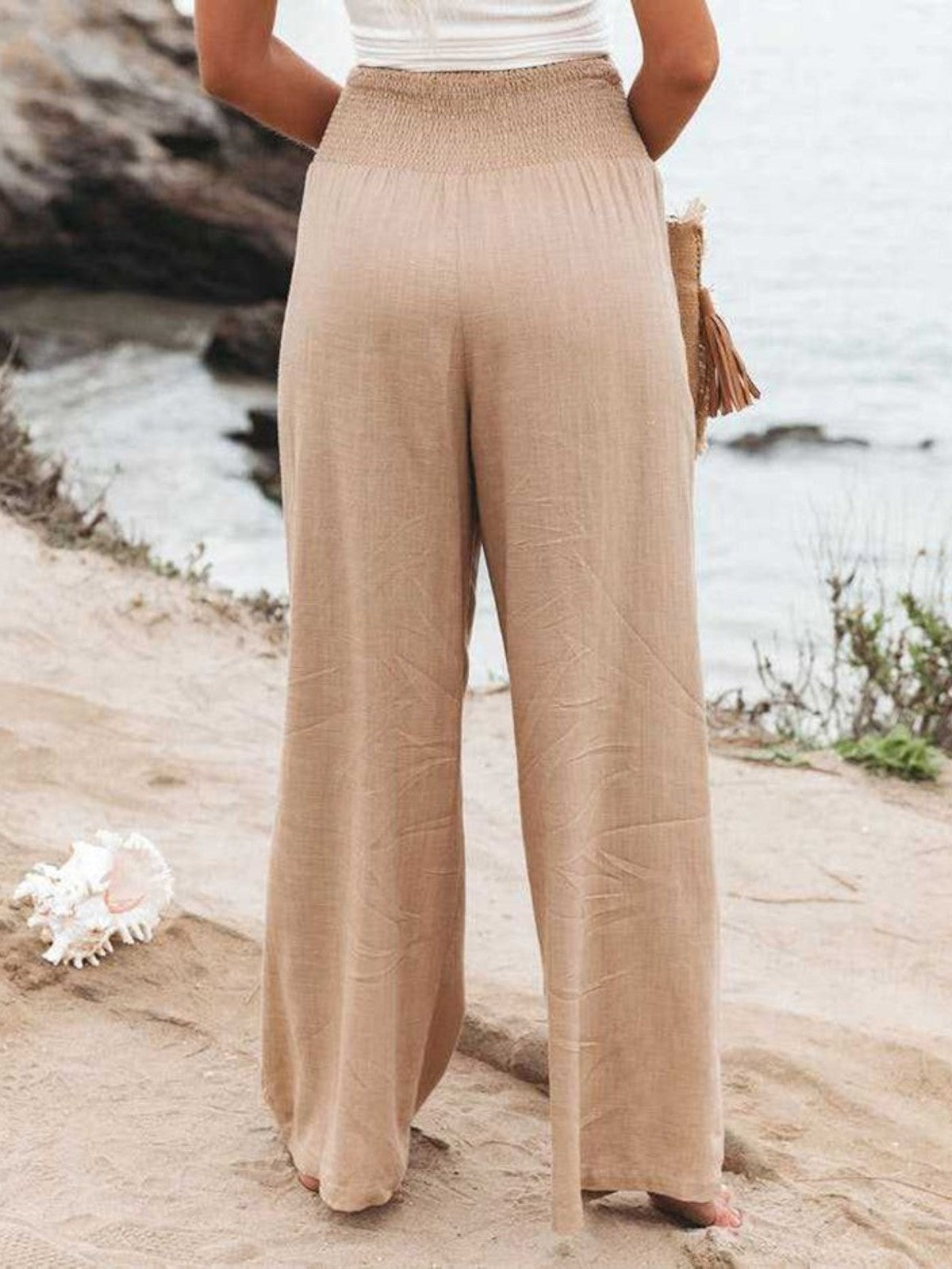 THALIORA – Wide linen pants Remi for an elegant and comfortable style