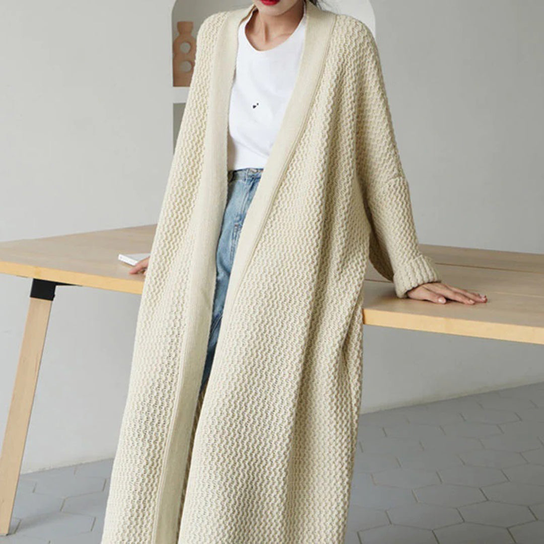 Harper Women's Cozy Winter Casual Open Front Cardigan for Warm and Stylish Layering