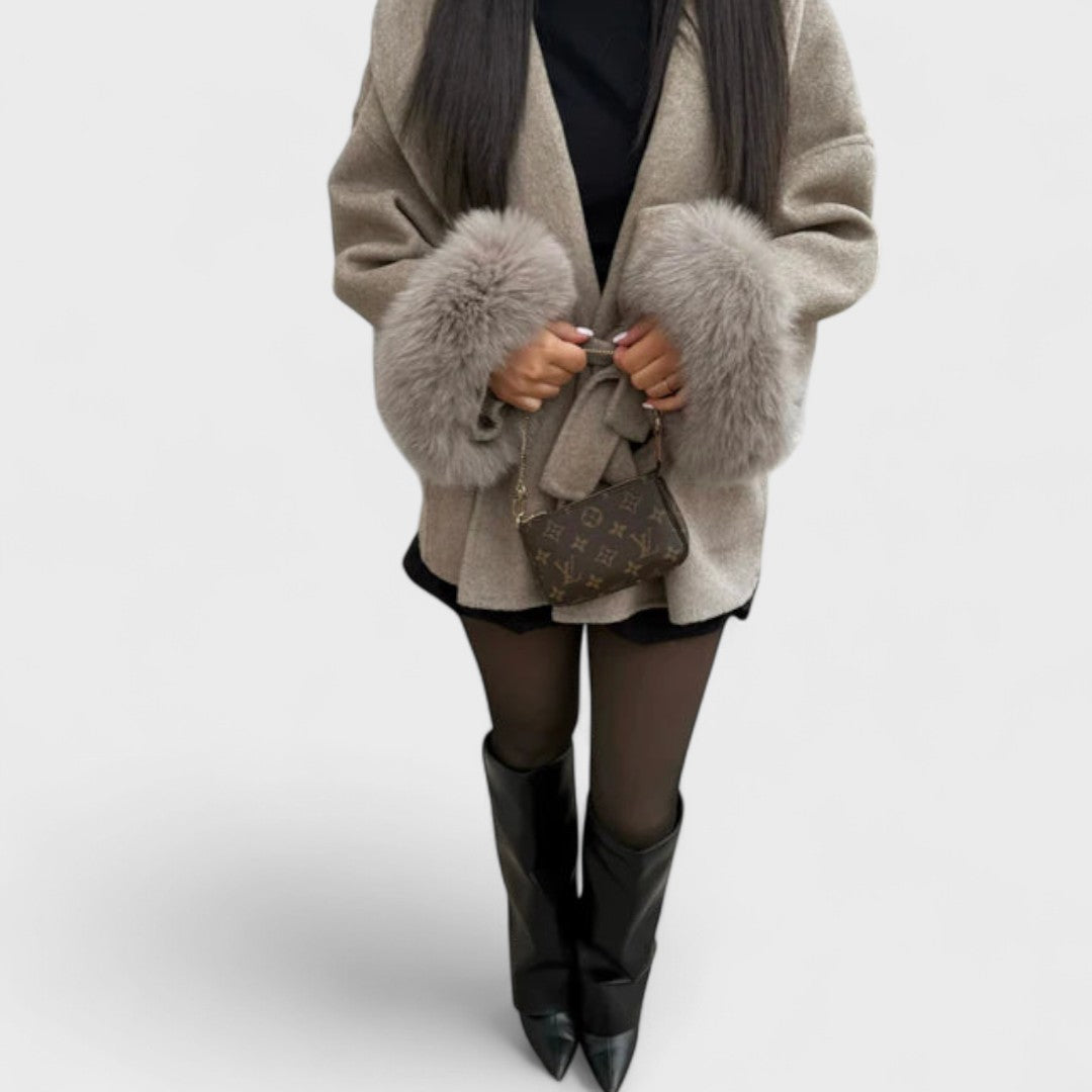 Emy – Timeless Elegance with Eco-Friendly Faux Fur Coat