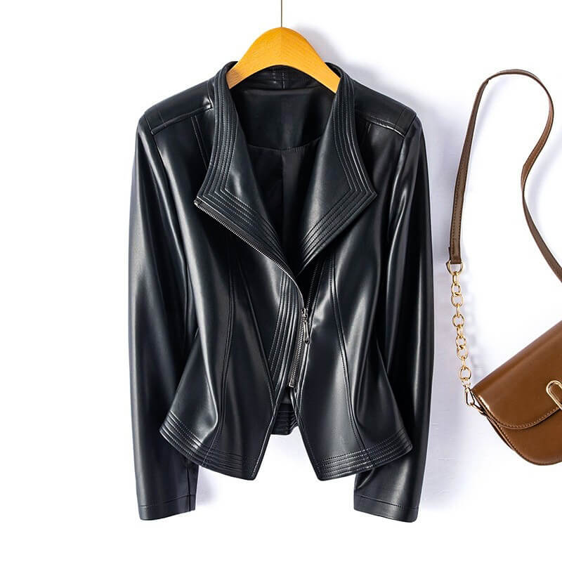 Hellena Elegant Leather Jacket for a Sophisticated Style