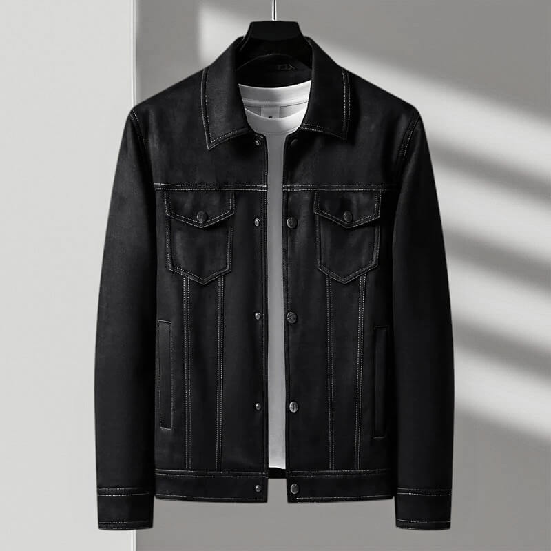 Javal Lace-Up Retro Suede Jacket