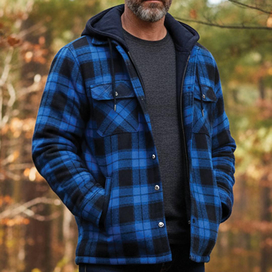 Parker - Funky Checked Hooded Jacket for a Stylish Look