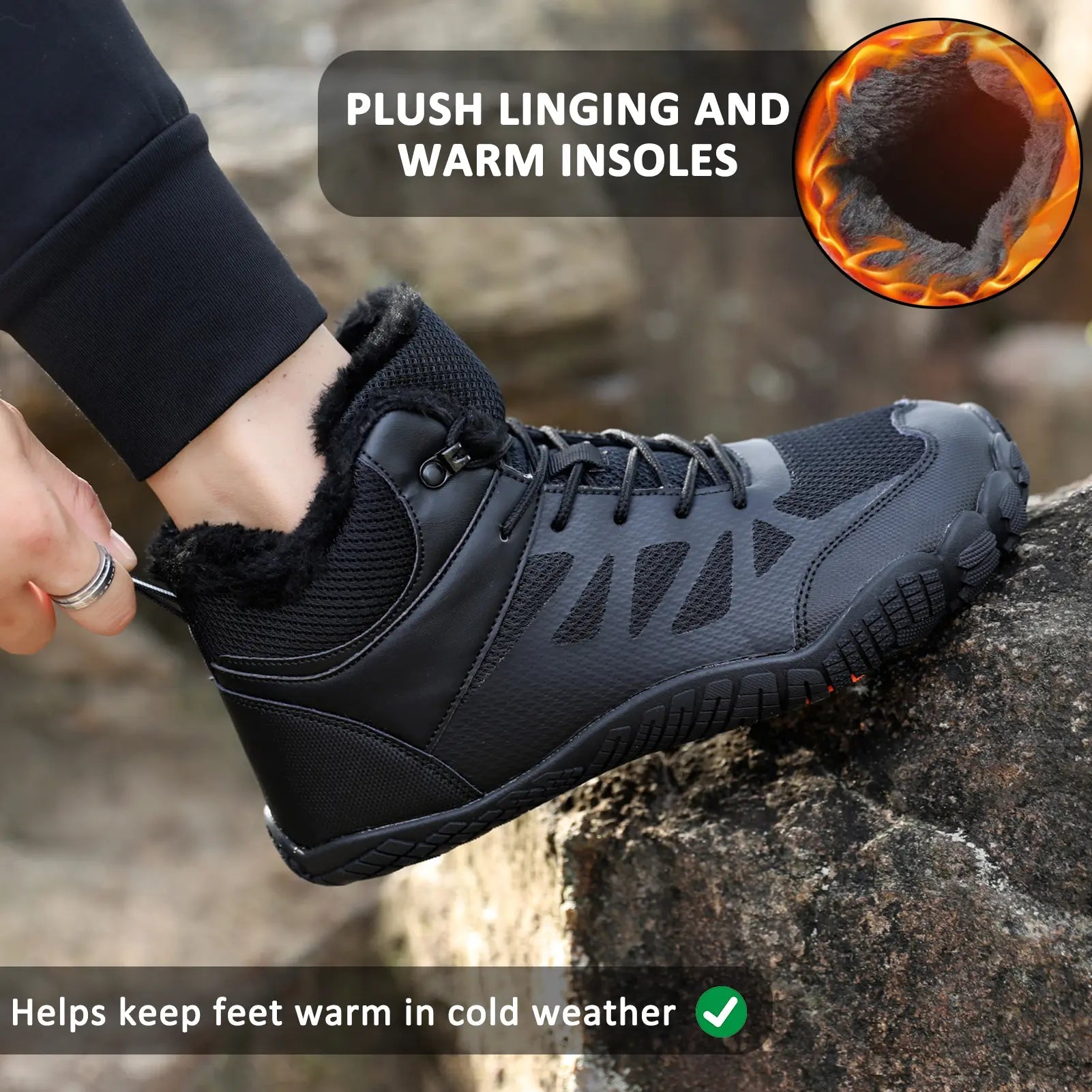 Snow Traction Cleats for Men and Women - Breathable and Lightweight Shoes for Comfort and Support During Winter Adventures