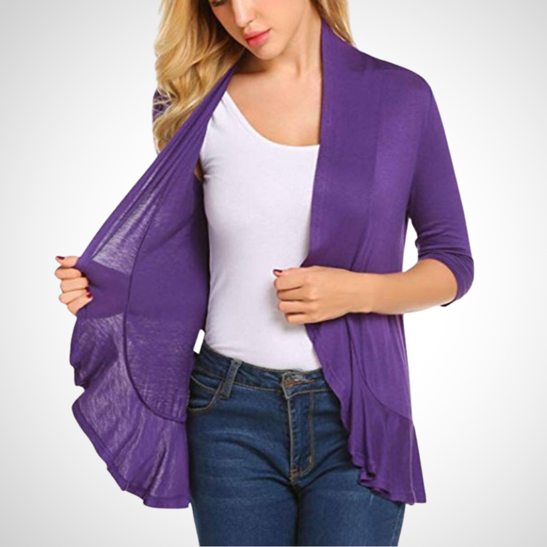 Lightweight Casual Summer Open-Front Cover-Up Cardigan