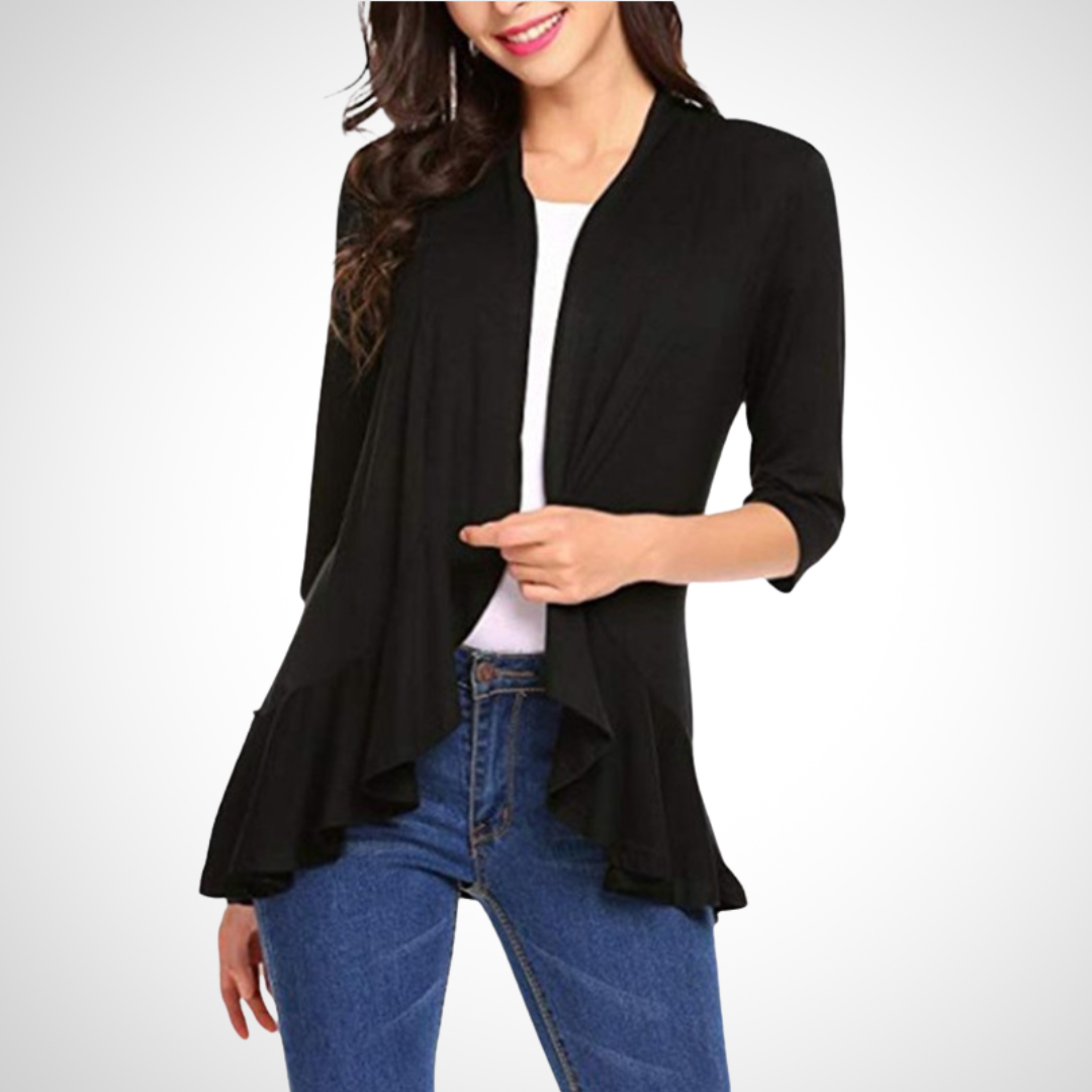 Lightweight Casual Summer Open-Front Cover-Up Cardigan