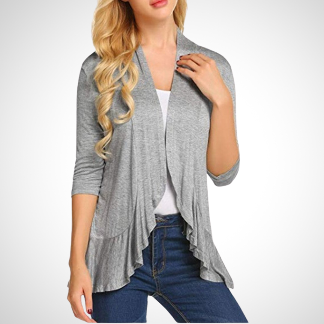 Lightweight Casual Summer Open-Front Cover-Up Cardigan
