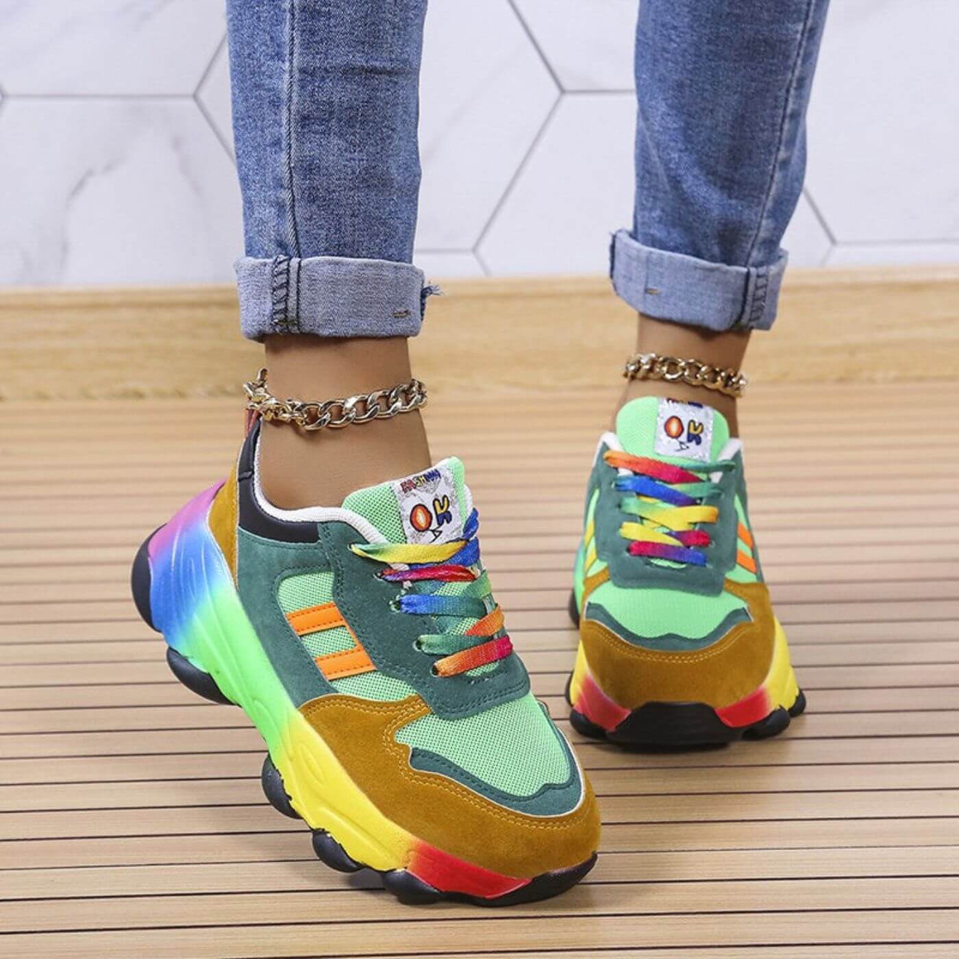 Chic Women's Sneakers with Orthopedic Design for Maximum Comfort