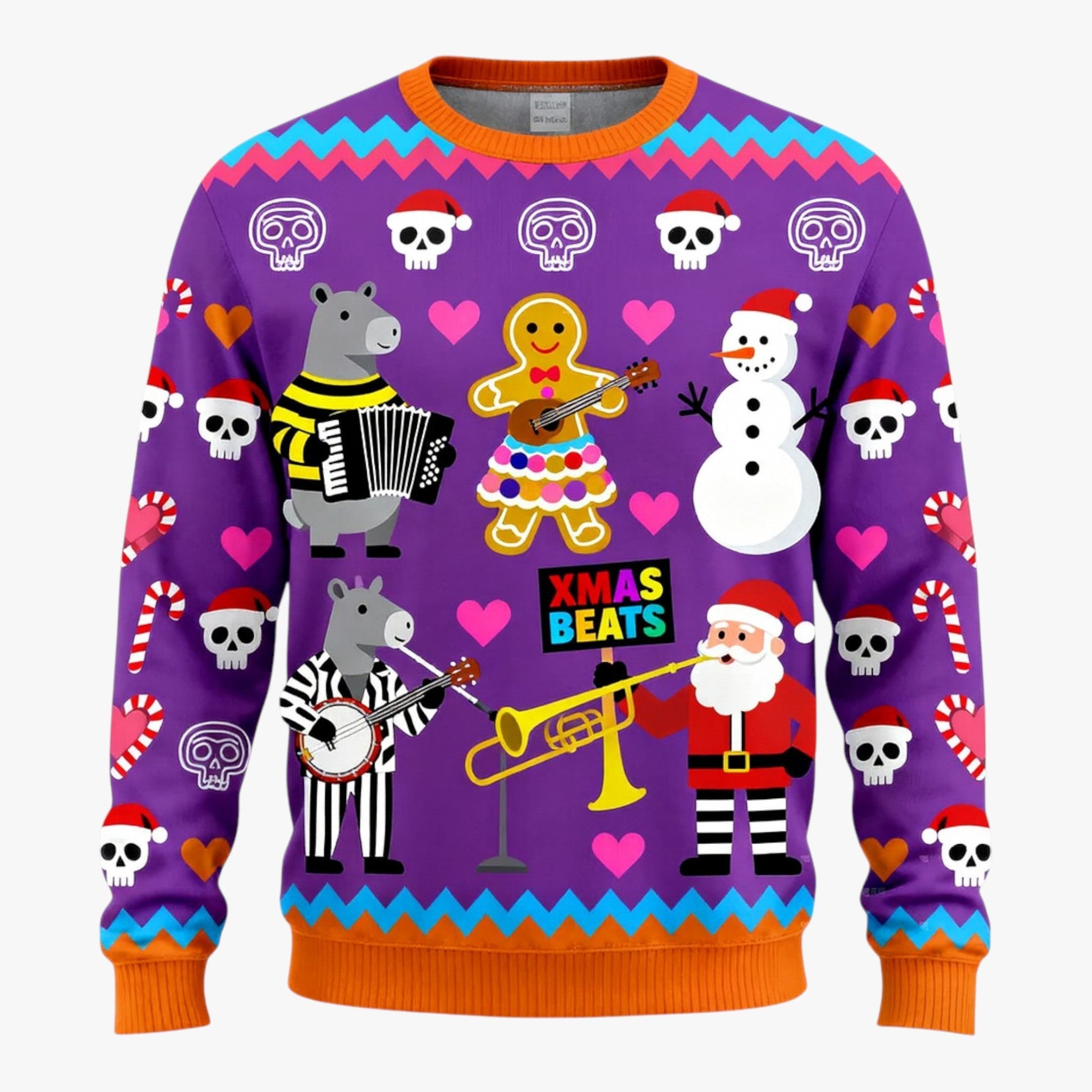 Exclusive Men's Christmas Sweater with Cute Animal Pattern - Perfect for the Holiday Season