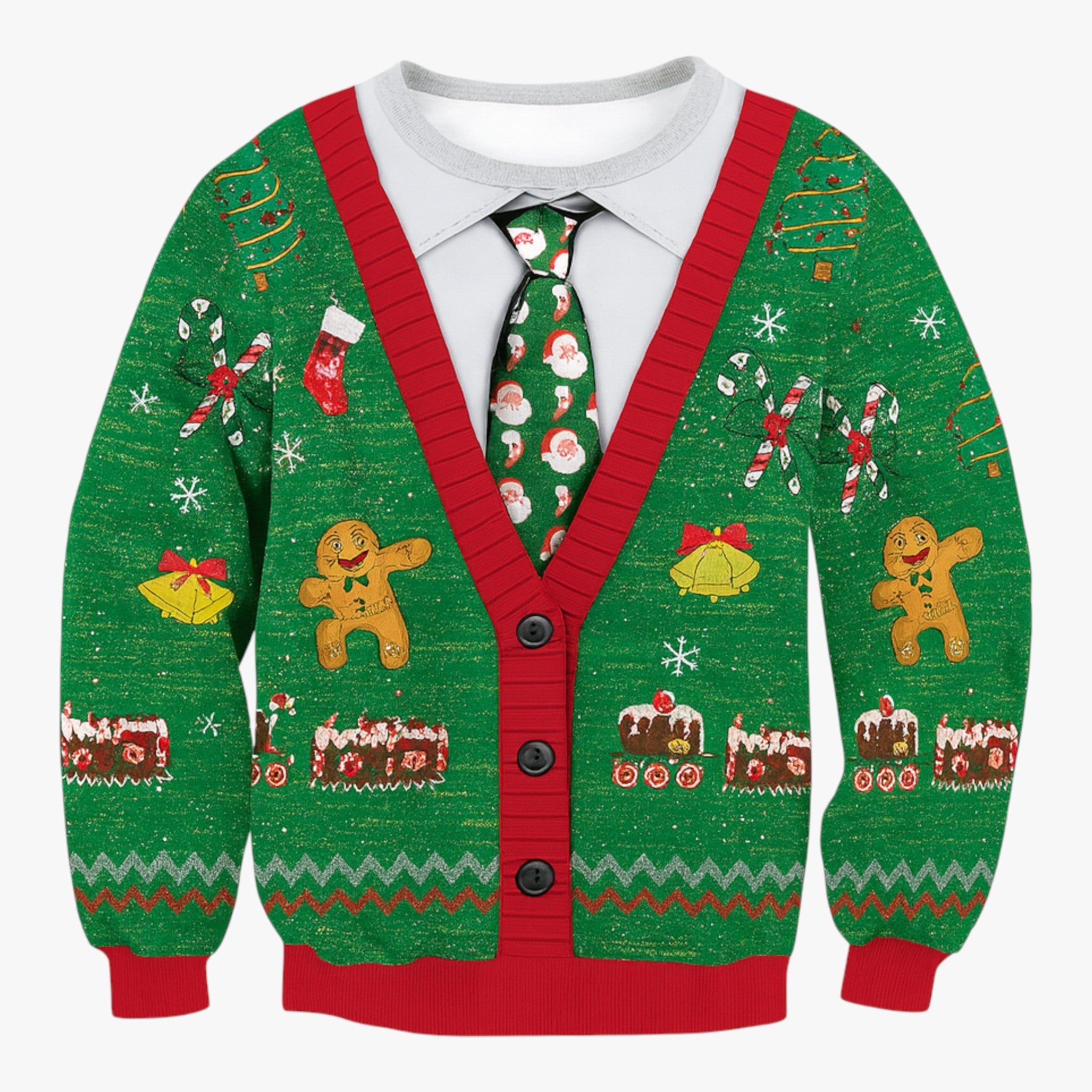 Men's Christmas Sweater with Funny Reindeer Print – Perfect for Cozy Holiday Days