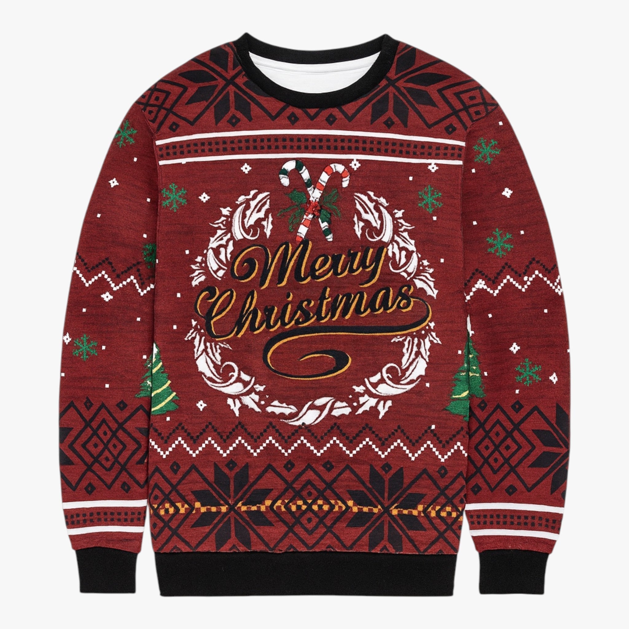 Men's Christmas Sweater with Funny Reindeer Print – Perfect for Cozy Holiday Days