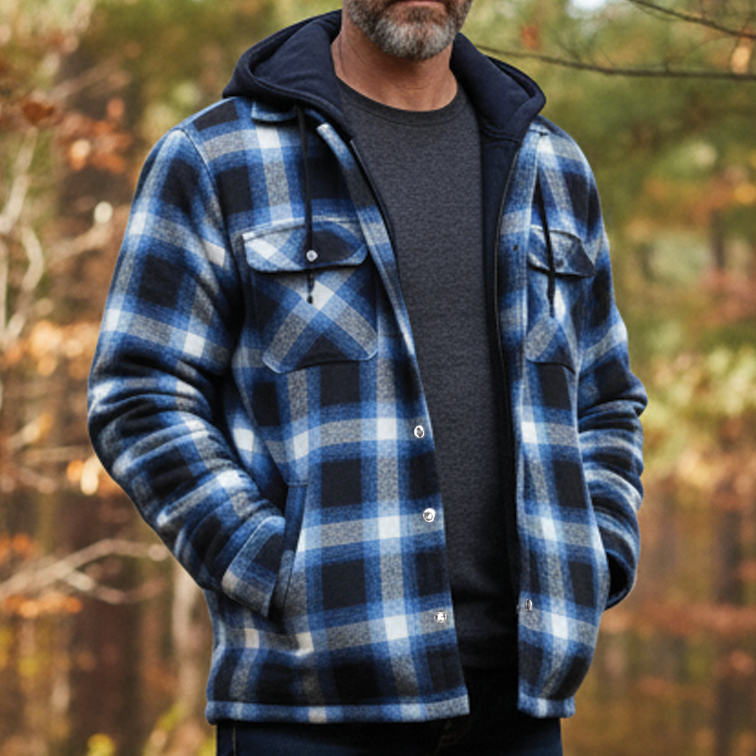 Parker - Funky Checked Hooded Jacket for a Stylish Look