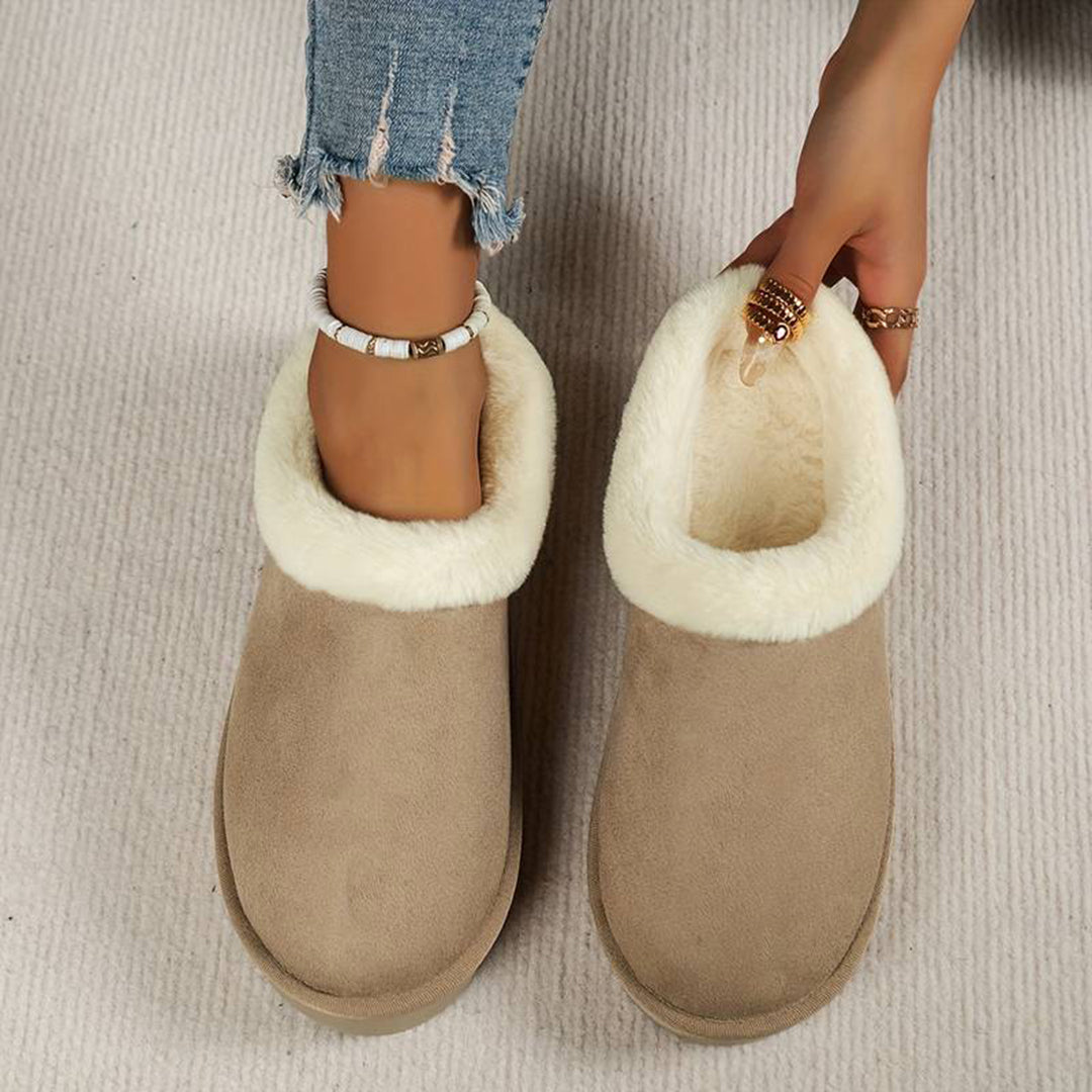 Warm and Stylish Slip-On Ankle Boots for Women – Comfort and Fashion for Your Winter Adventures