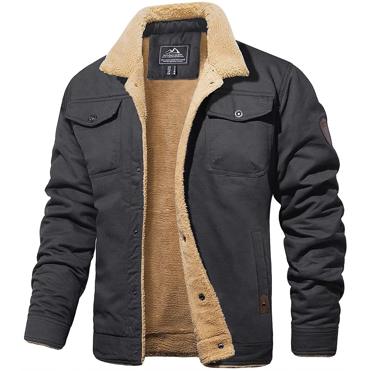 Damian - Casual Sherpa Jacket for Ultimate Comfort and Style
