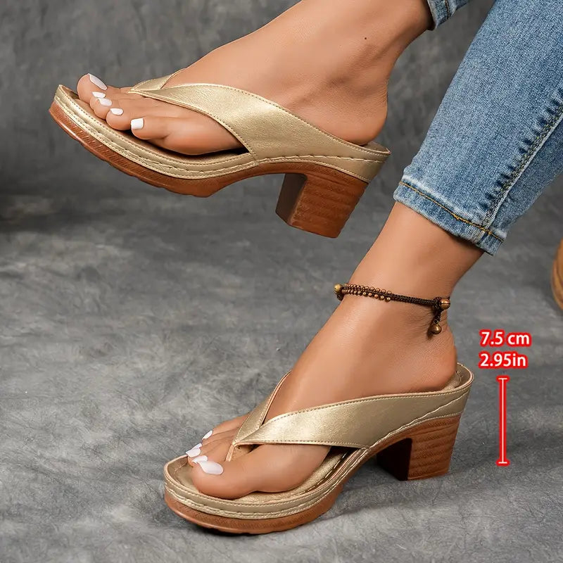 Aurelia™ | Comfortable Chunky Heel Sandals for an Unmatched Style