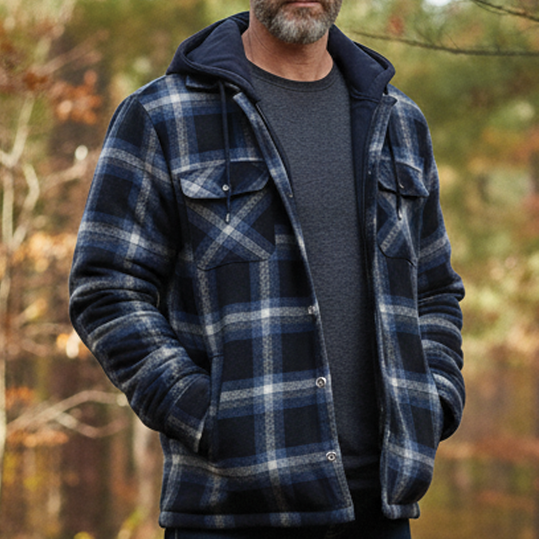 Parker - Funky Checked Hooded Jacket for a Stylish Look