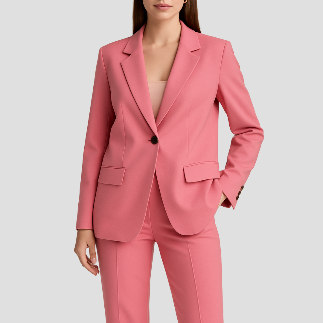 Evelyn | Elegant Women's Tailored Suit Set with Stylish Long Blazer