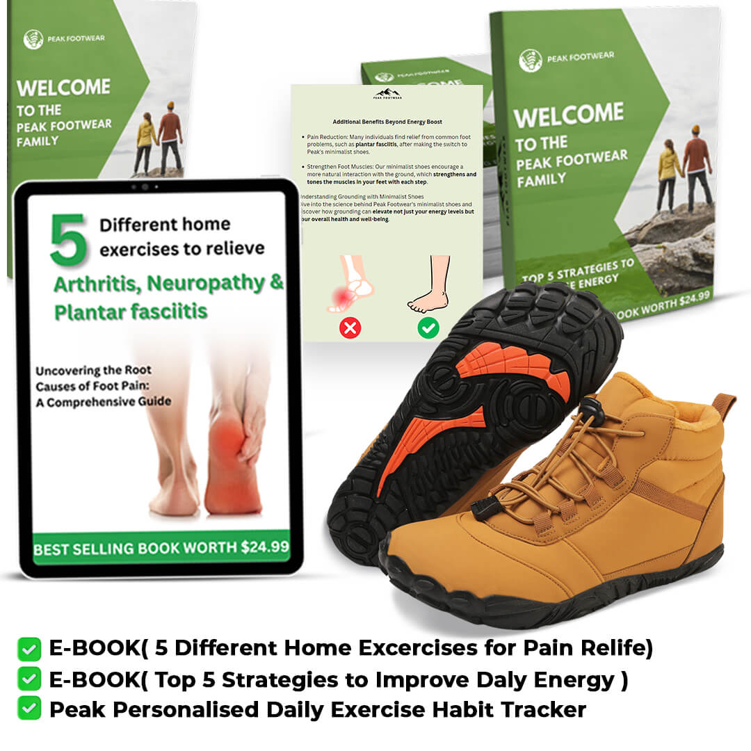 Evian Pro - Non-Slip Waterproof Winter Shoes for Bare Feet (Unisex)