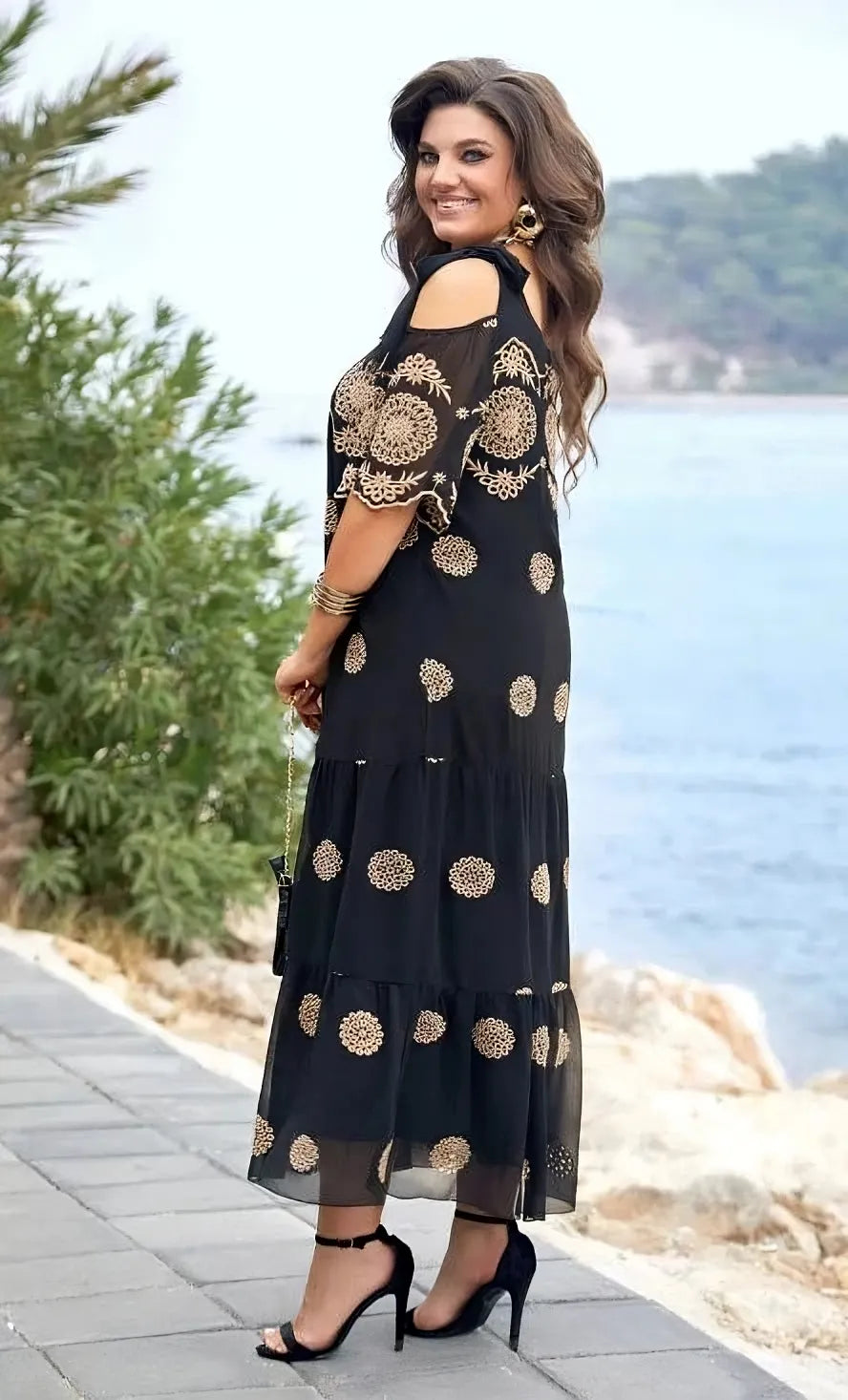 Dionne | Elegant Mesh Summer Dress 1