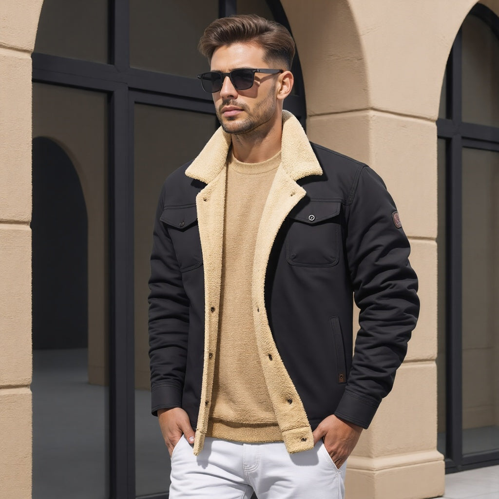 Damian - Casual Sherpa Jacket for Ultimate Comfort and Style