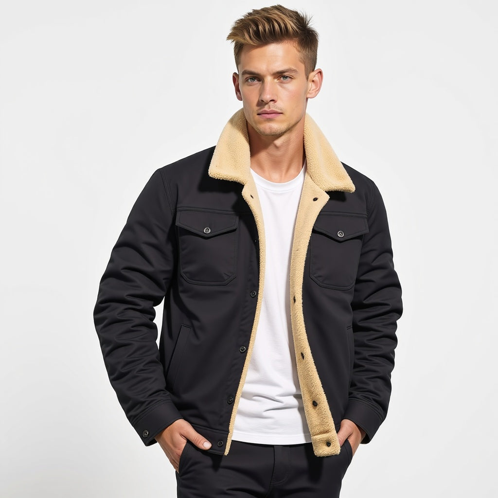 Damian - Casual Sherpa Jacket for Ultimate Comfort and Style