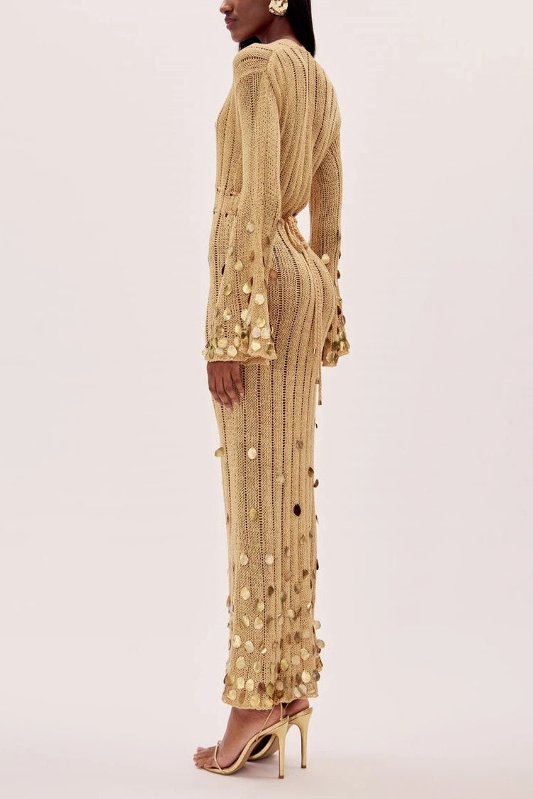 Dolly | Knit Maxi Dress with Feminine Silhouette 2