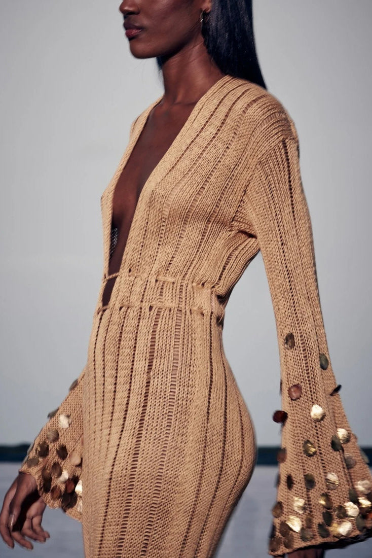 Dolly | Knit Maxi Dress with Feminine Silhouette 4