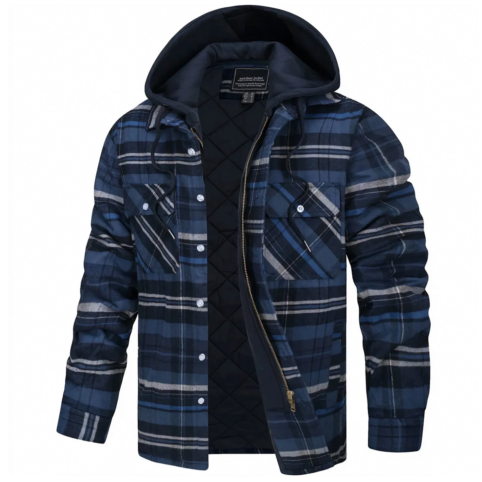 Parker - Funky Checked Hooded Jacket for a Stylish Look