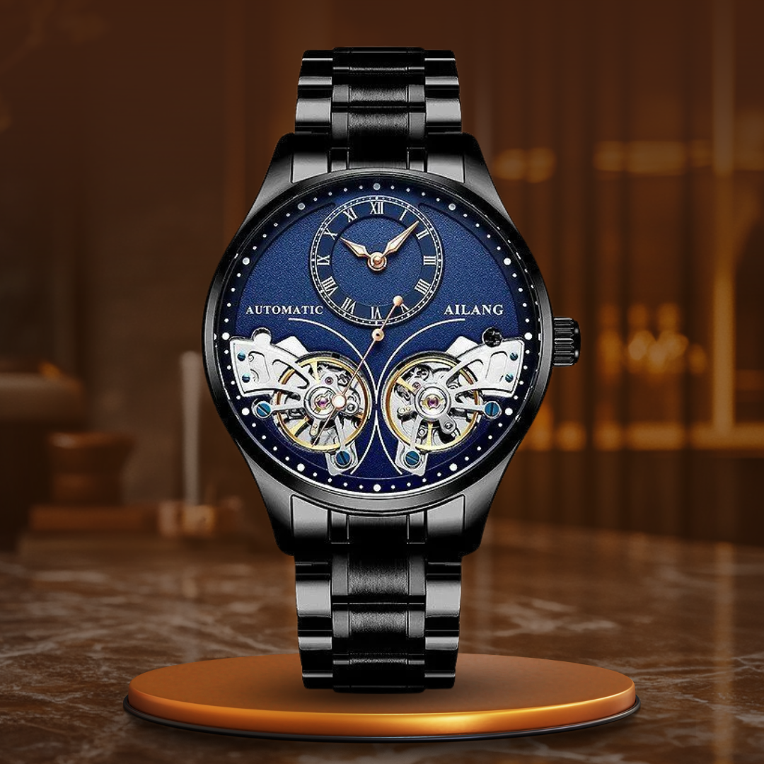 Luxury Double Tourbillon Luminous Mechanical Watch
