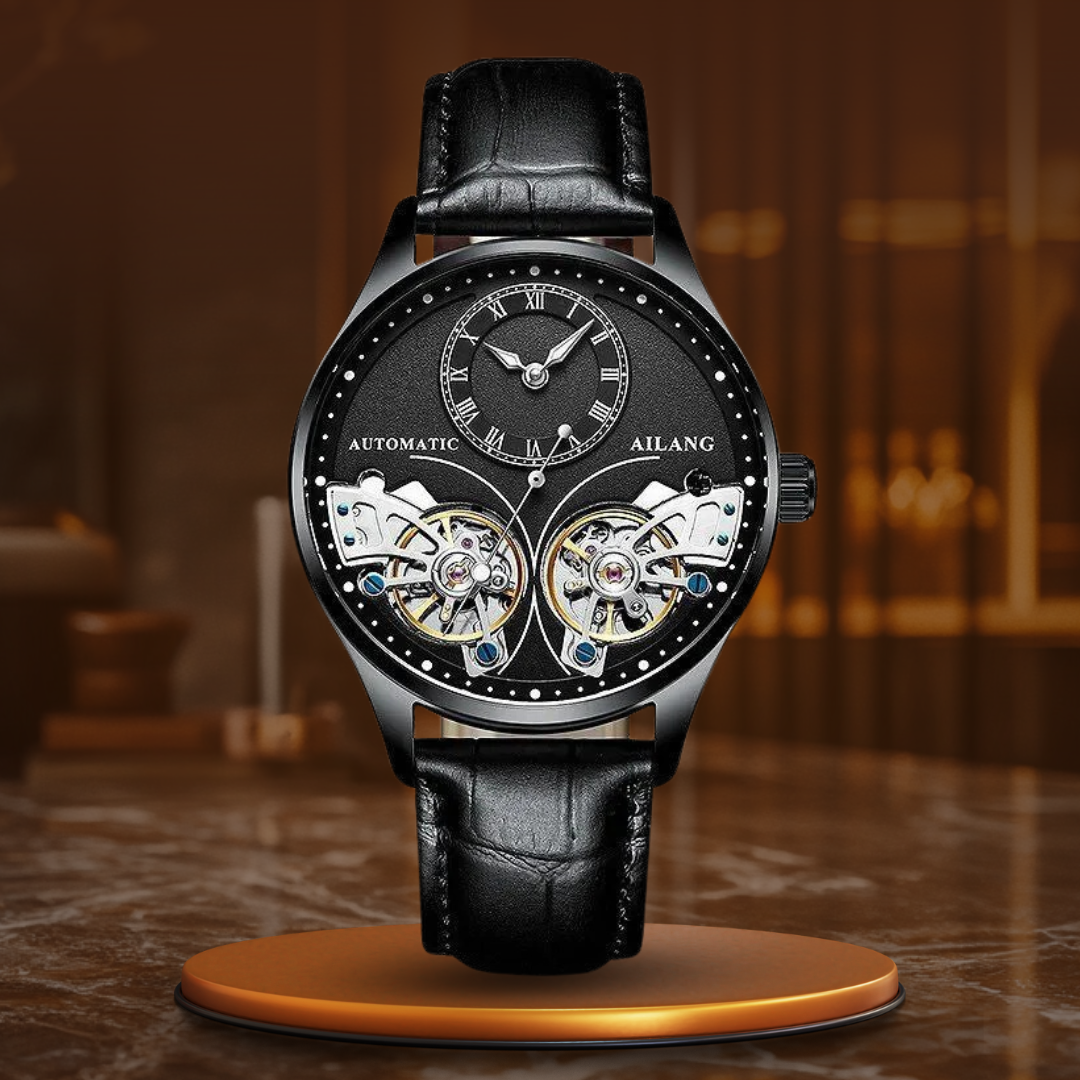 Luxury Double Tourbillon Luminous Mechanical Watch