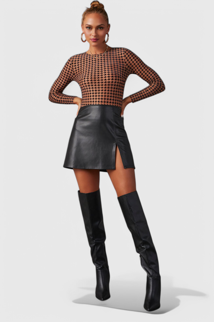 Elegant Bella Black Over-the-Knee Block Heel Boots for a Stylish Look