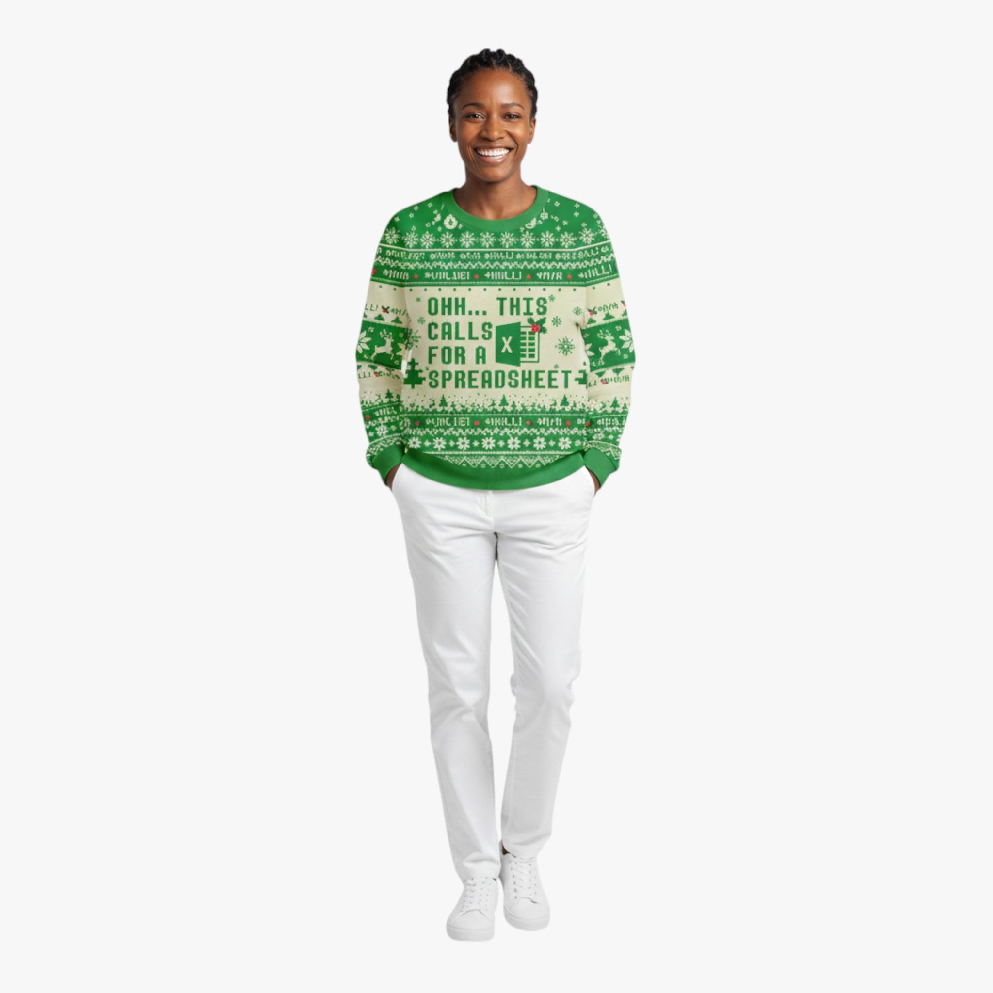 Festive Christmas Sweater for Data Analyst Ladies – Perfect for the Season's Celebrations