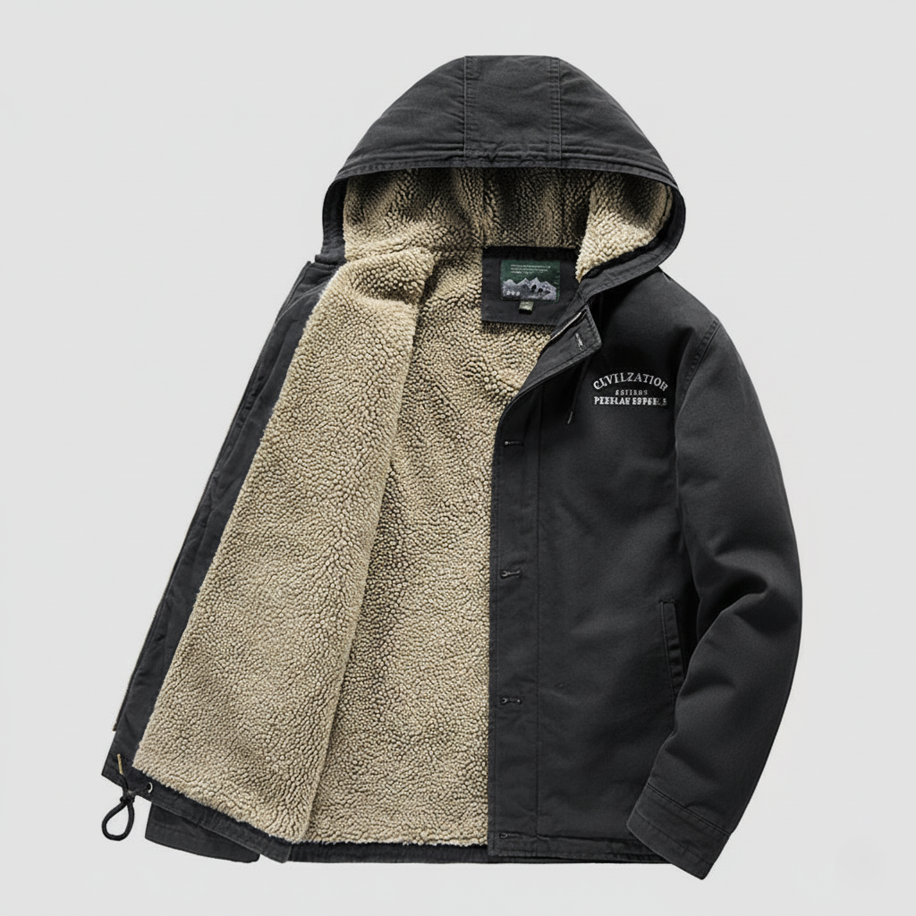 Thermal Cotton Hoodie Jacket for Optimal Comfort