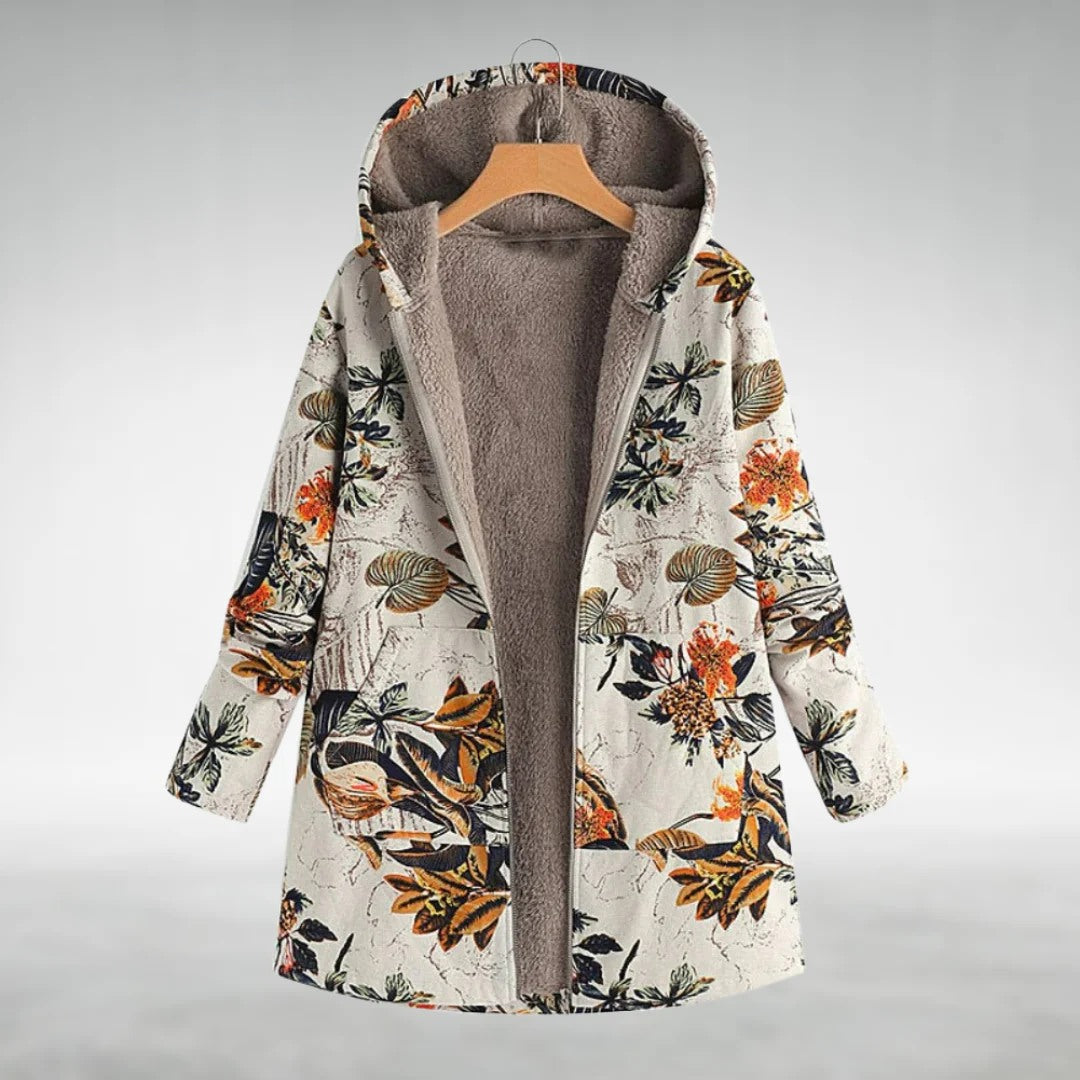 Jovanna - Elegant Casual Floral Pattern Jacket for a Trendy Look