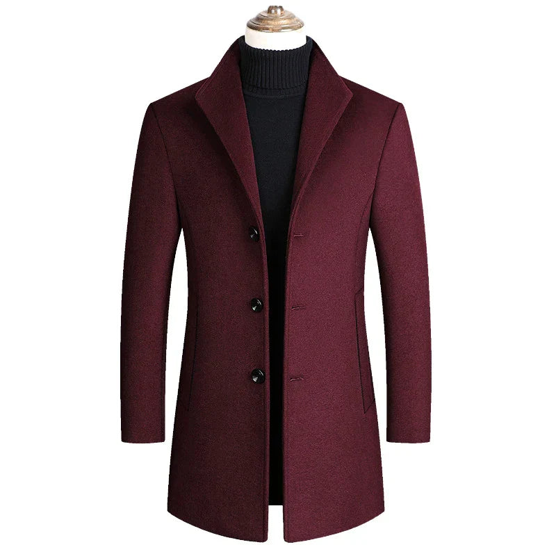 Darian | Elegant Notched Collar Coat for a Classic Style