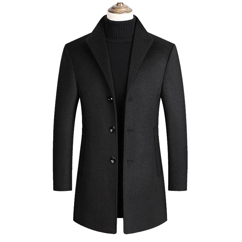 Darian | Elegant Notched Collar Coat for a Classic Style