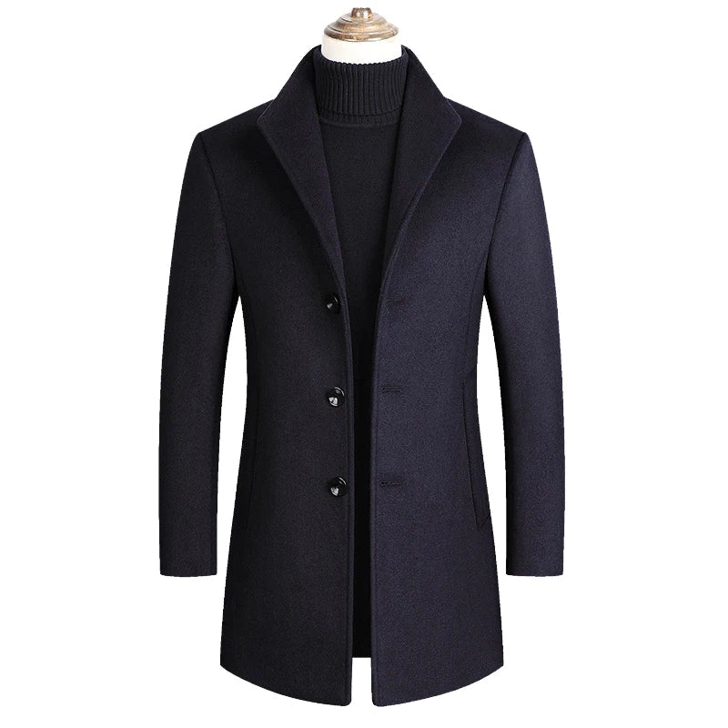 Darian | Elegant Notched Collar Coat for a Classic Style