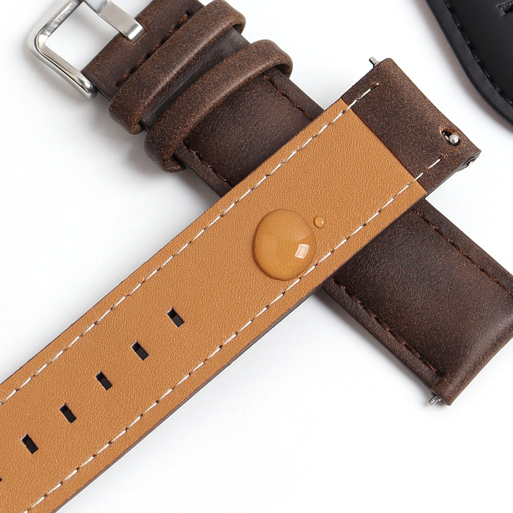 Elegant genuine leather bracelet for watches