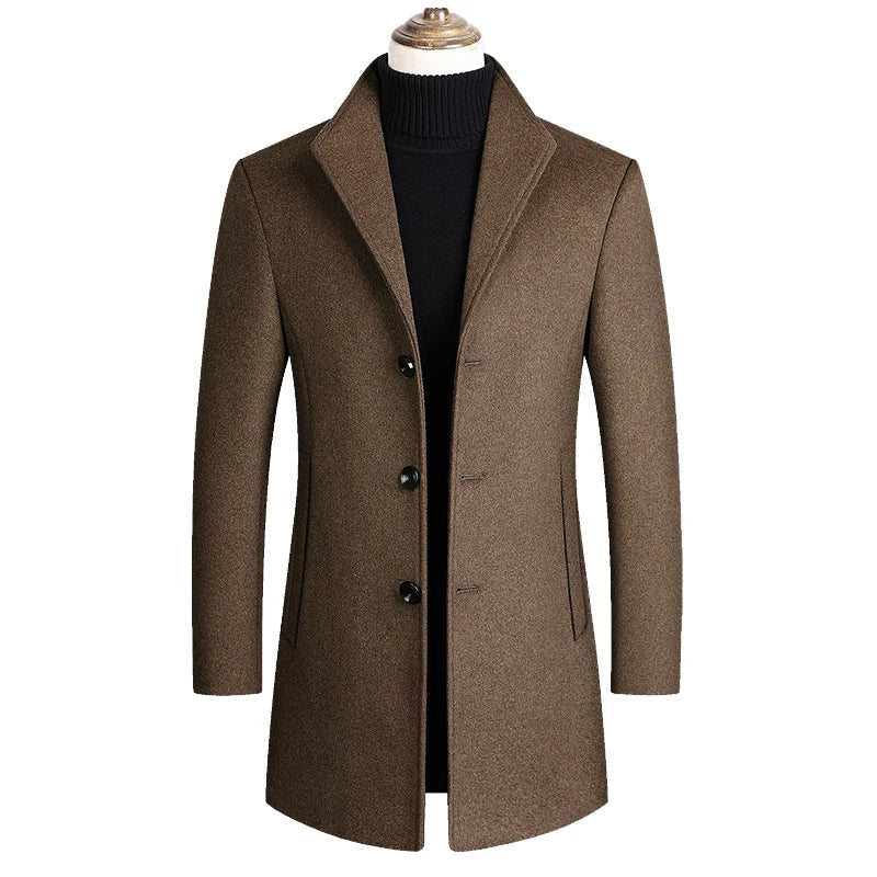 Darian | Elegant Notched Collar Coat for a Classic Style