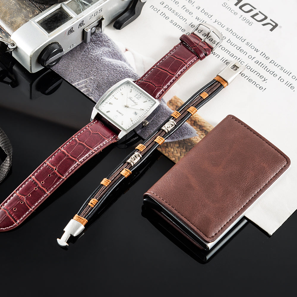 Elegant set of modern and trendy wristwatches